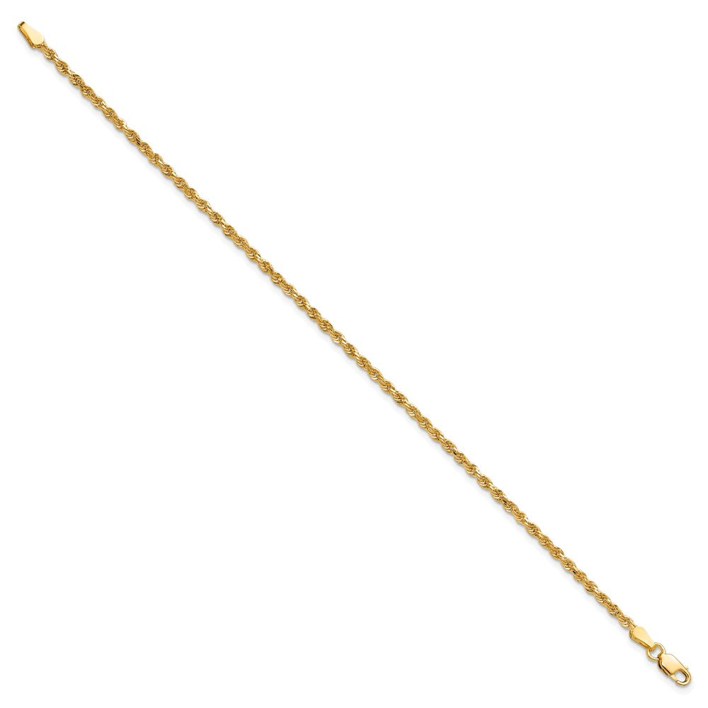 10k 2.0mm Diamond-cut Rope Chain