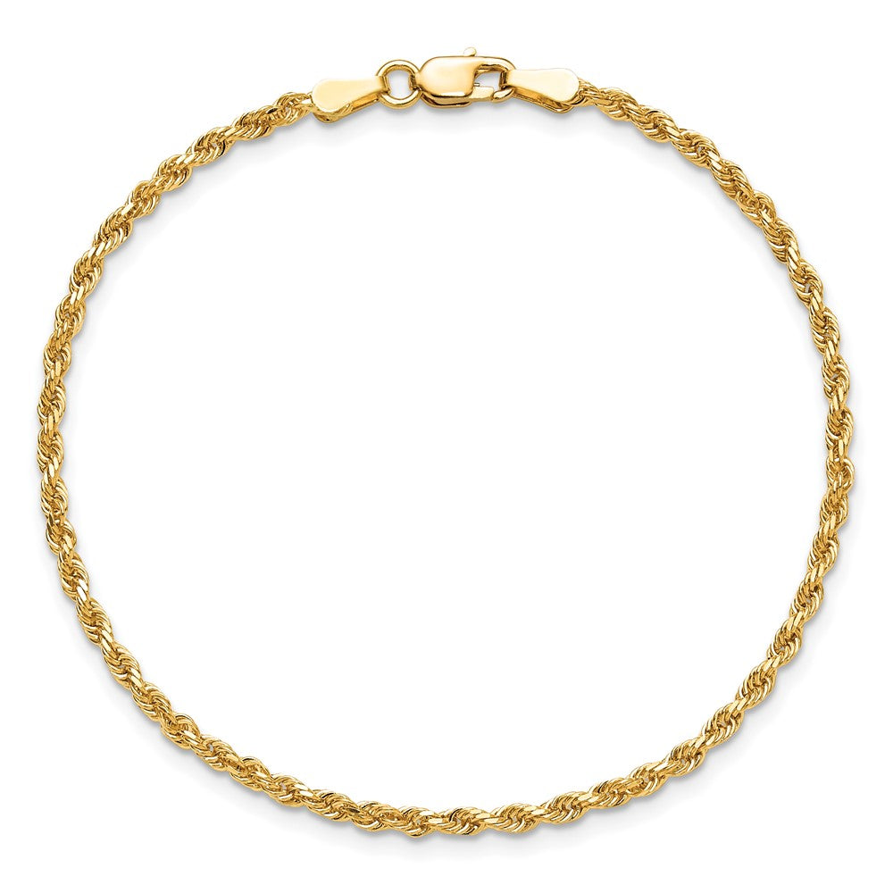 10k 2.0mm Diamond-cut Rope Chain