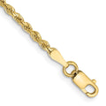 10k 2.0mm Diamond-cut Rope Chain