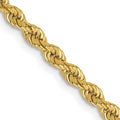 10k 2.75mm Solid Rope Chain