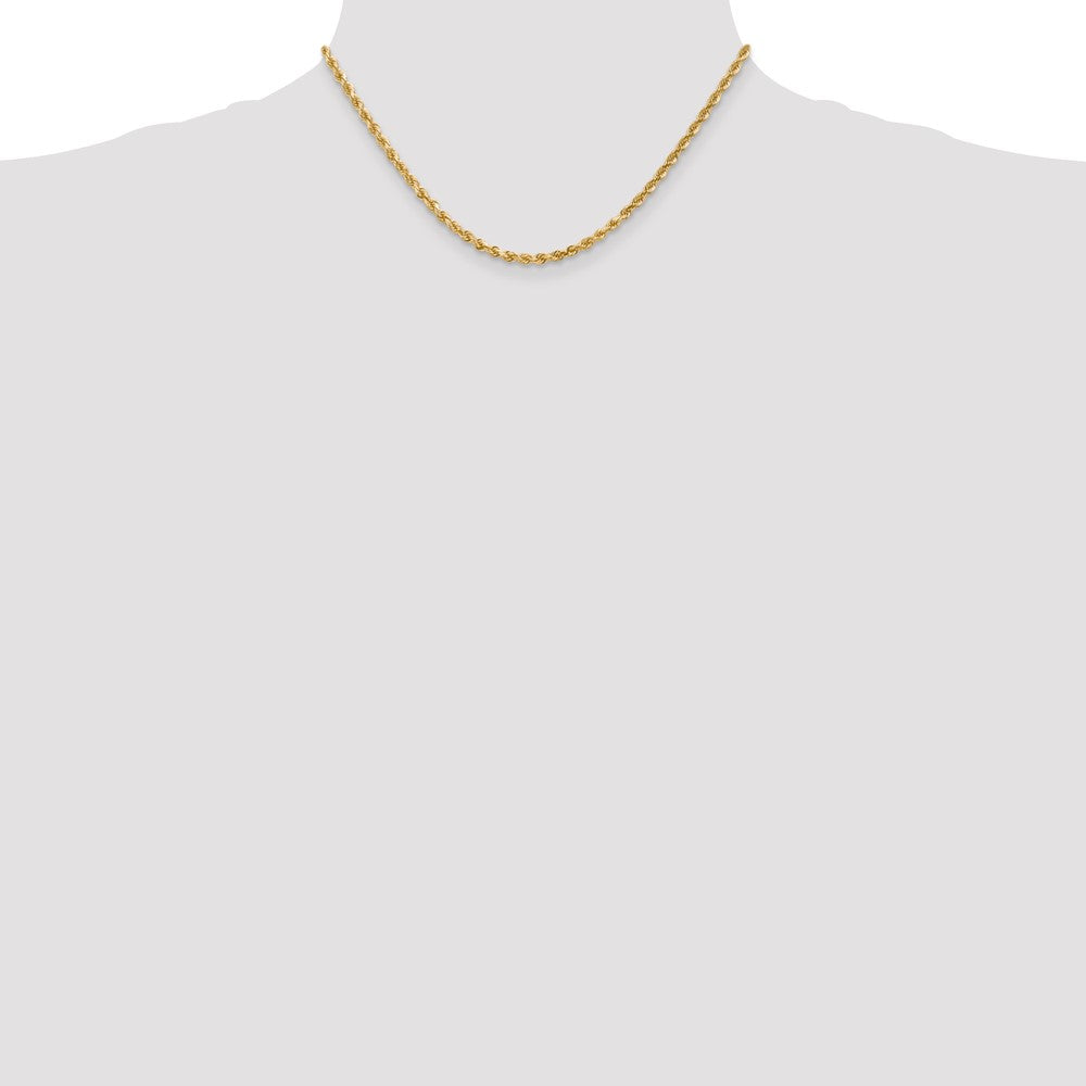 10k 3.0mm Diamond-cut Rope Chain