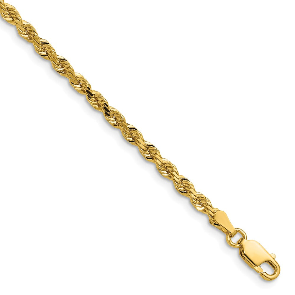 10k 3.0mm Diamond-cut Rope Chain