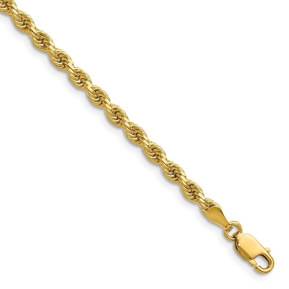 10k 3.25mm Diamond-cut Rope Chain