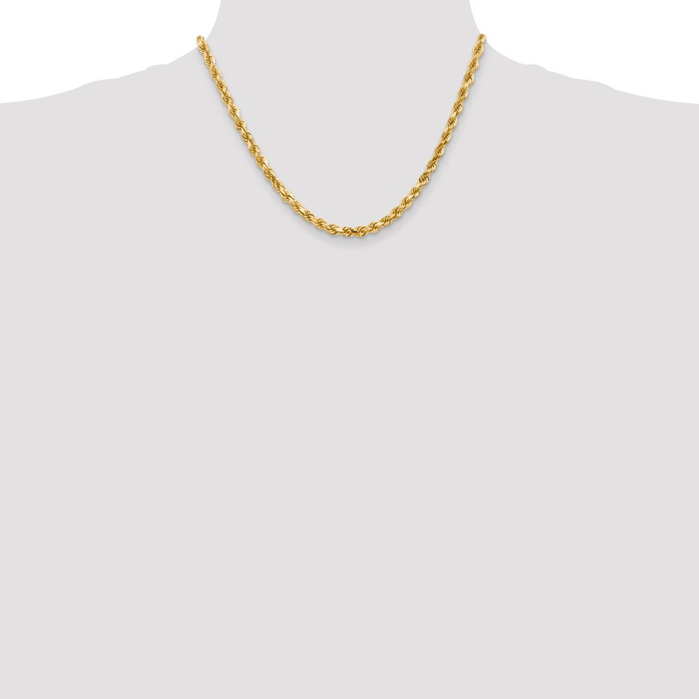 10k 4.5mm Diamond-cut Rope Chain