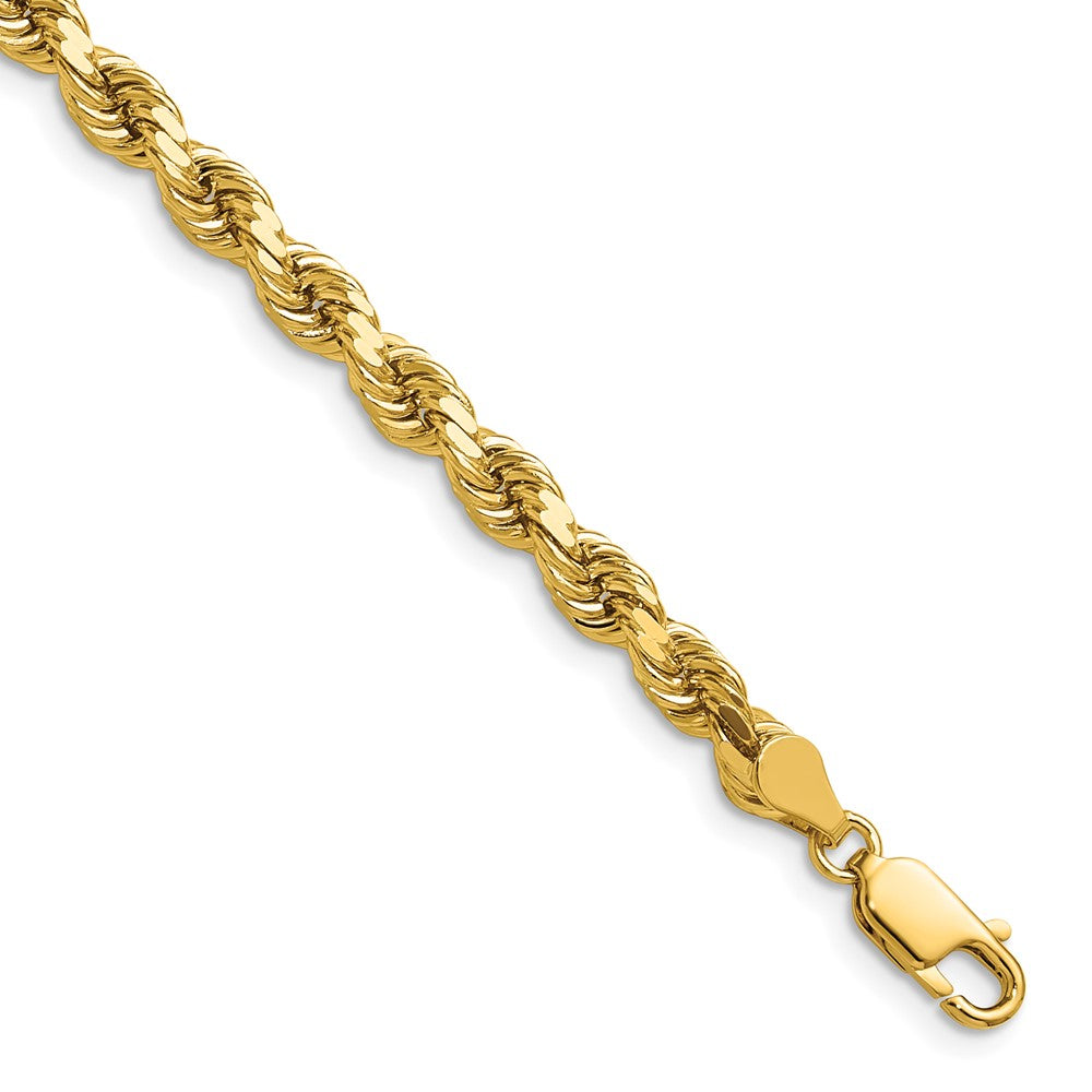 10k 4.5mm Diamond-cut Rope Chain