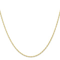 10k 1.35mm Carded Cable Rope Chain