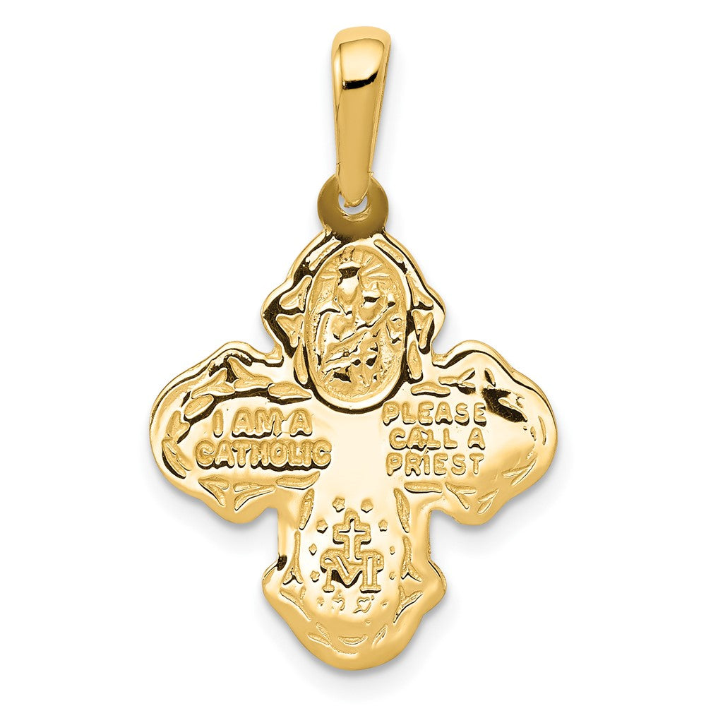 10k Four-Way Medal Pendant
