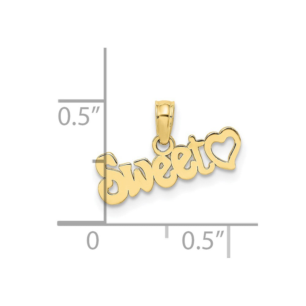 10k Sweet Heart Charm