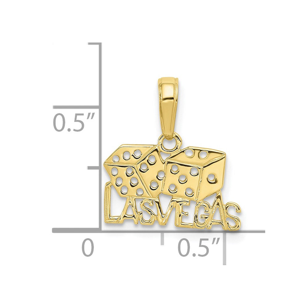 10k LAS VEGAS w/Dice Pendant