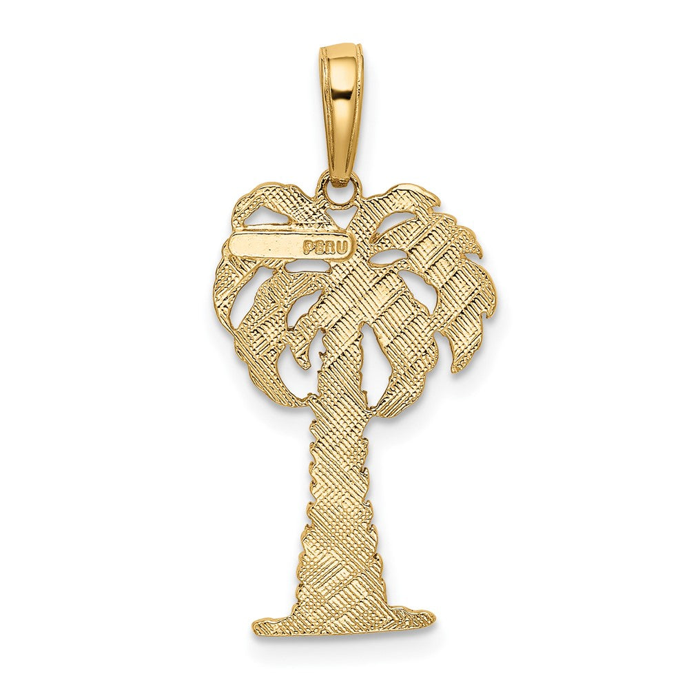 10k Palm Tree Pendant