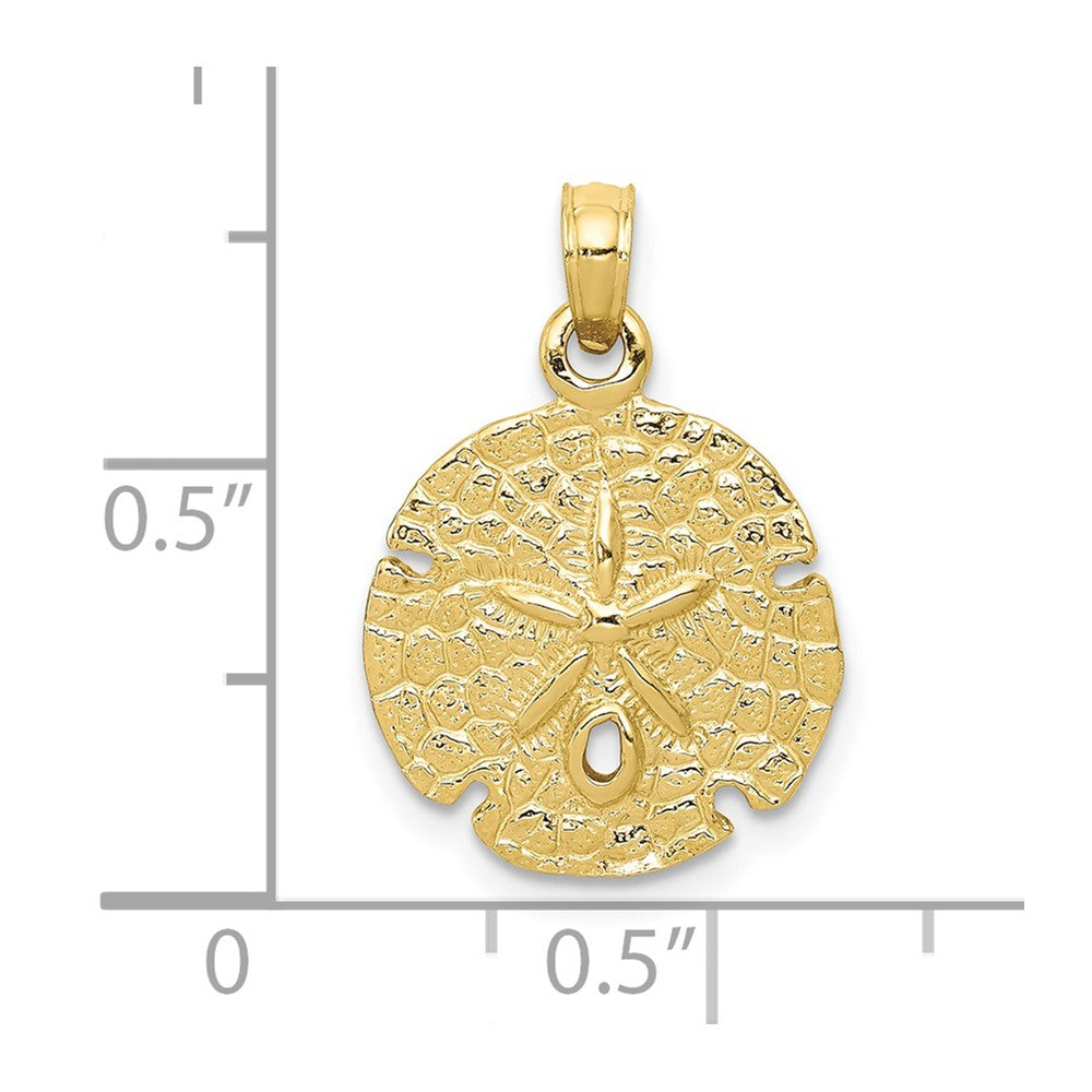 10k Sand Dollar Pendant