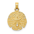 10k Sand Dollar Pendant