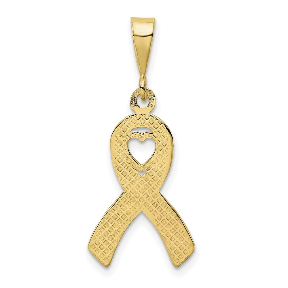 10k Heart In Awareness Pendant