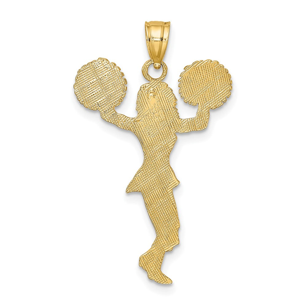 10k Cheerleader w/Pom-Poms Charm