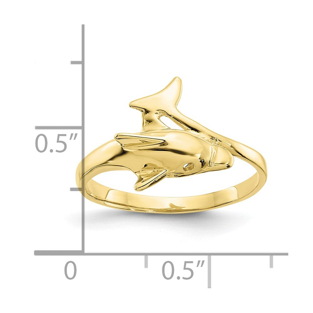 10k Dolphin Ring