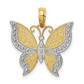 10K w/ Rhodium Butterfly Charm