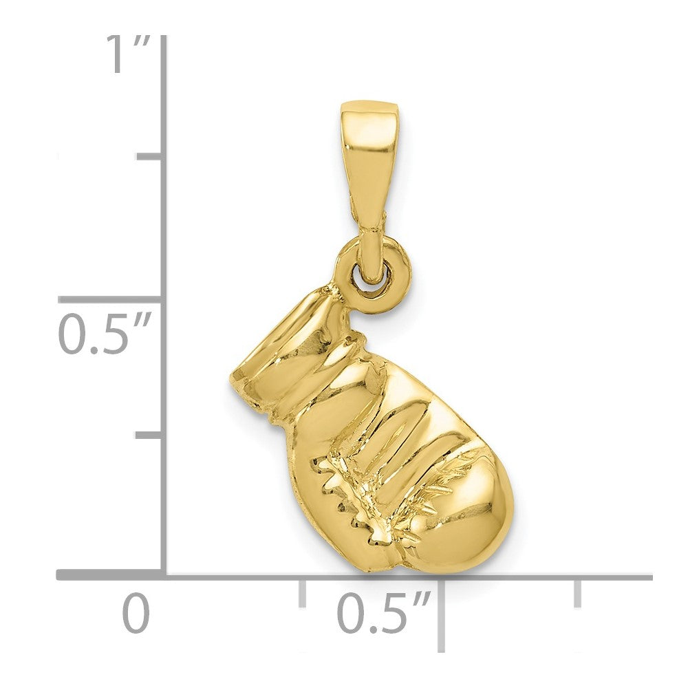 10k Boxing Glove Pendant