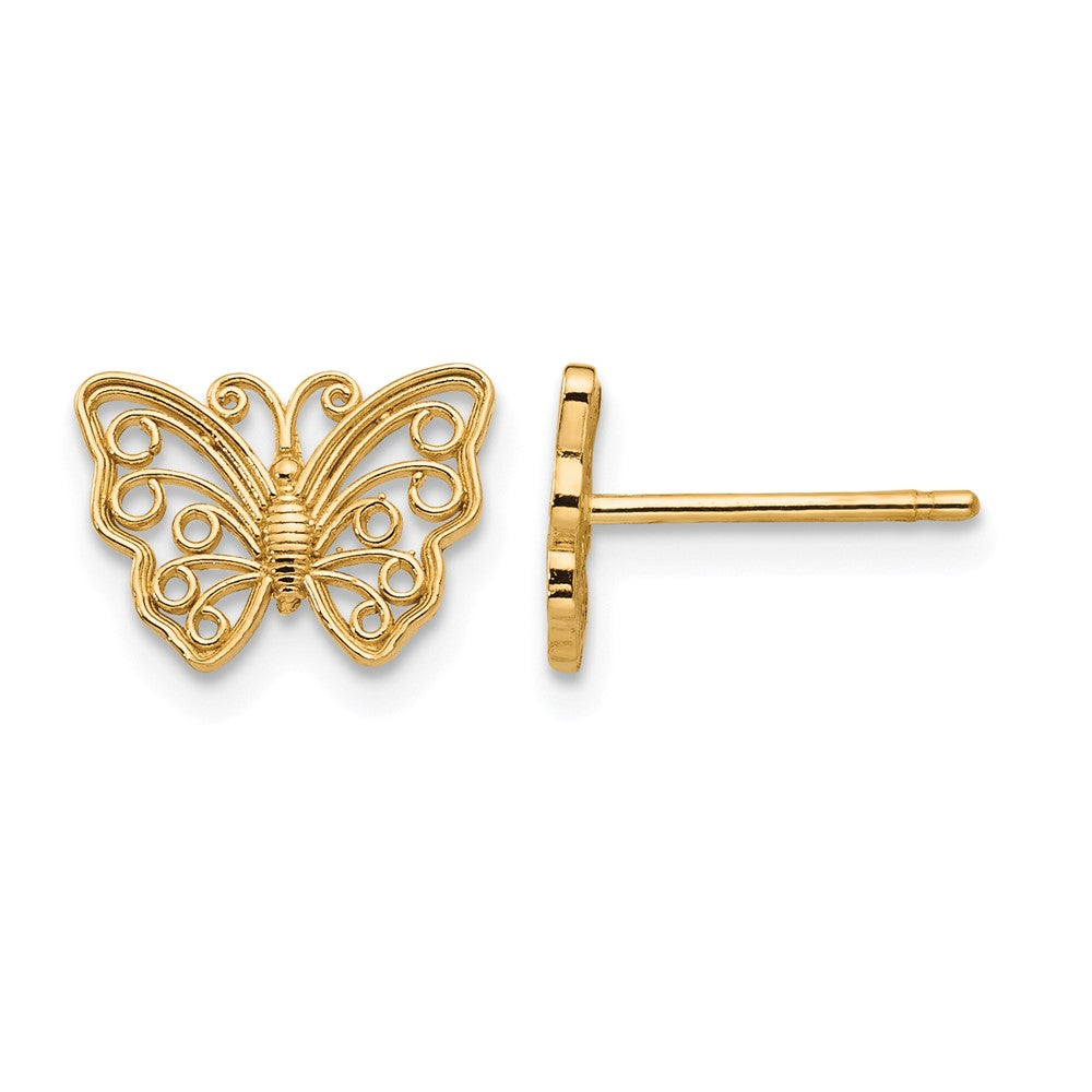 10K Butterfly Post Earrings