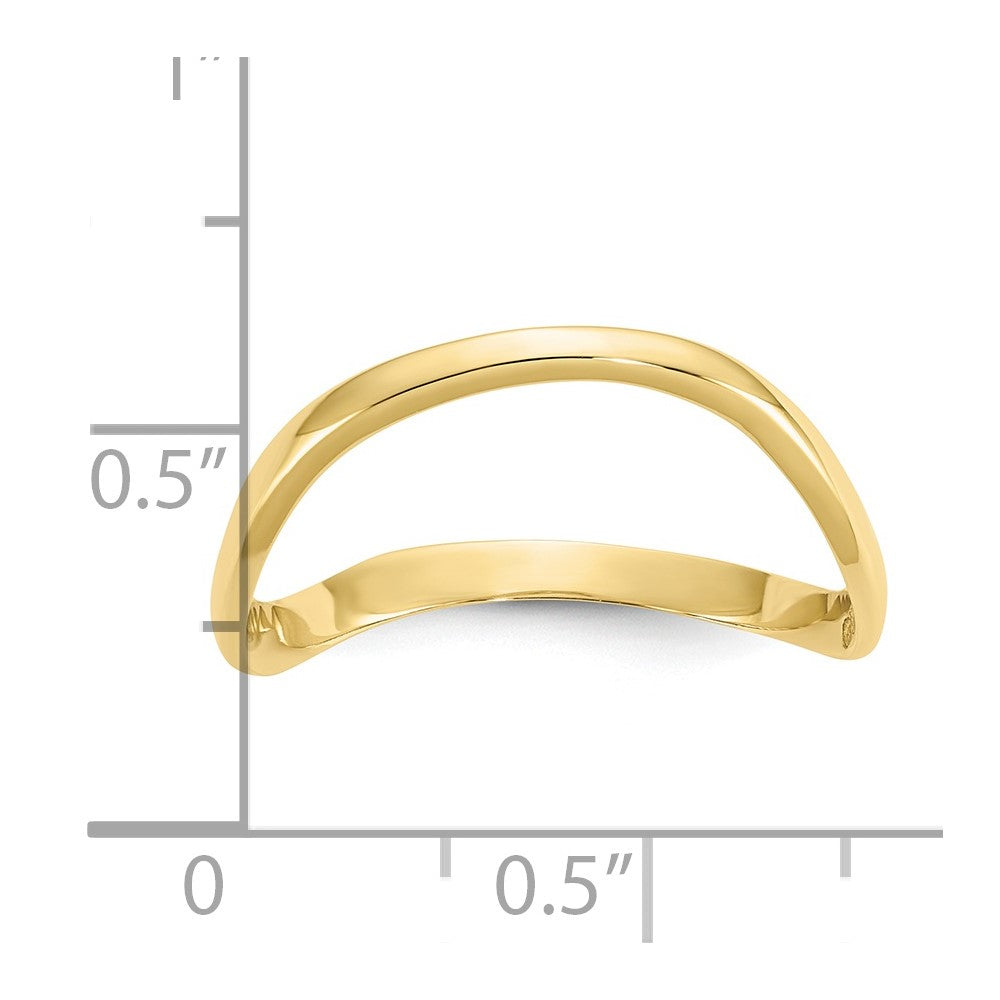 10K Wave Fashion Thumb Ring