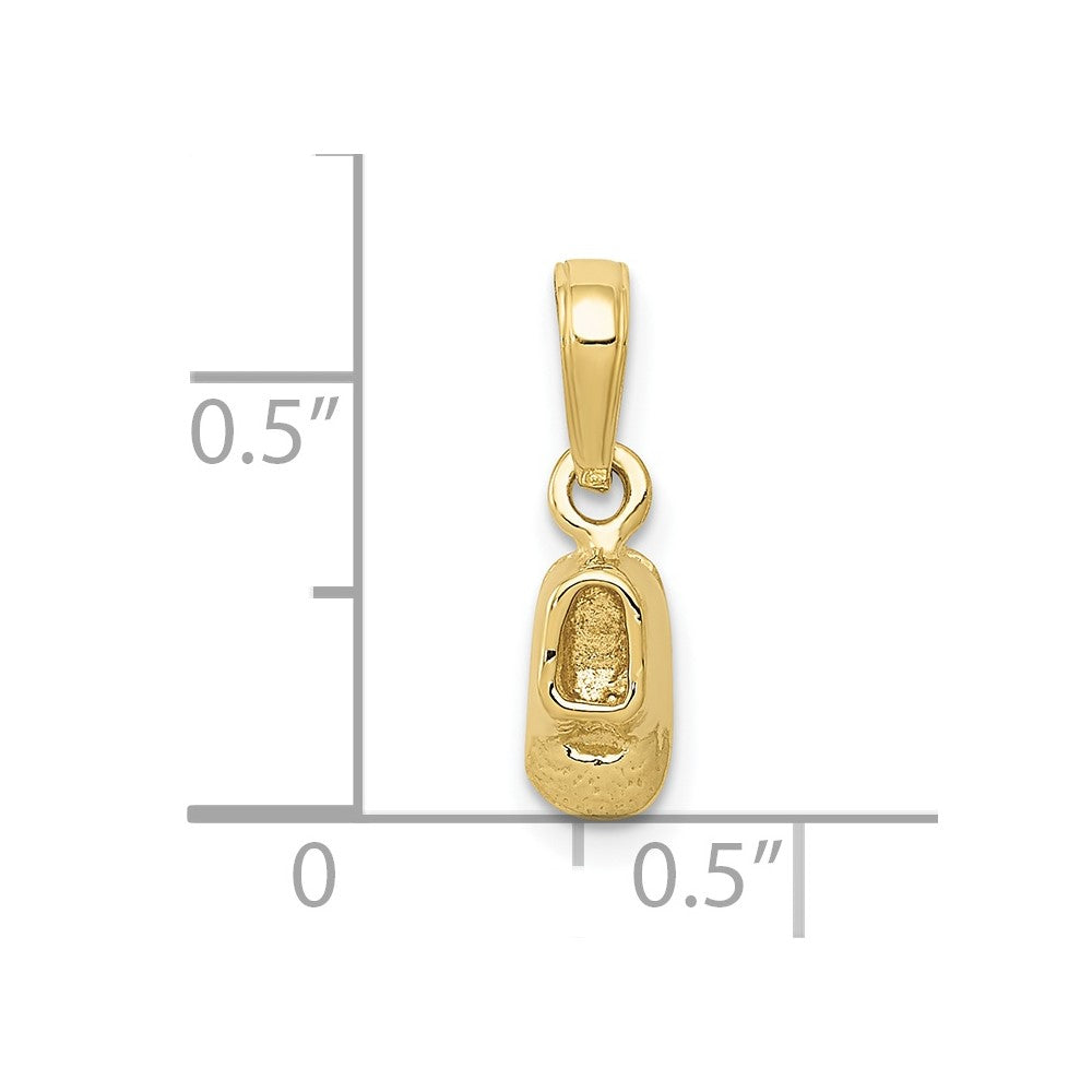 10k Baby Shoe Charm
