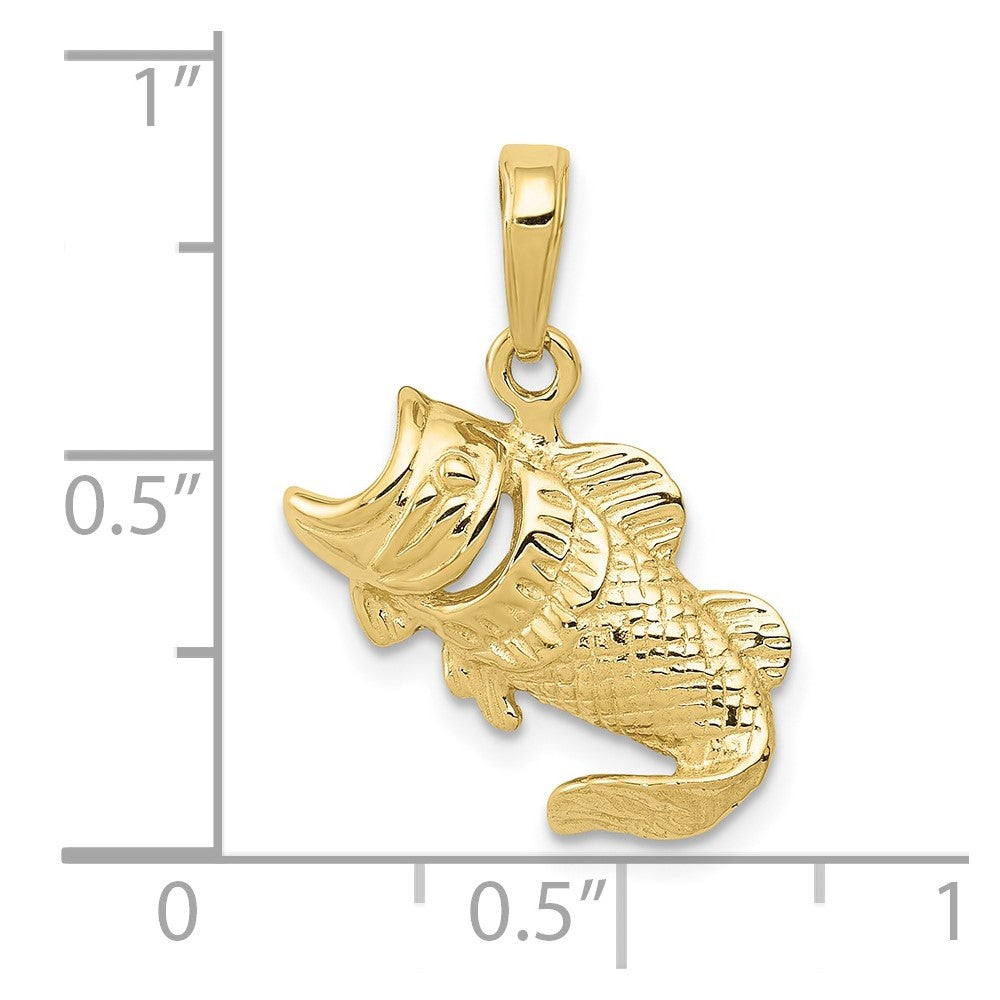 10k Large Mouth Bass Fish Small Charm