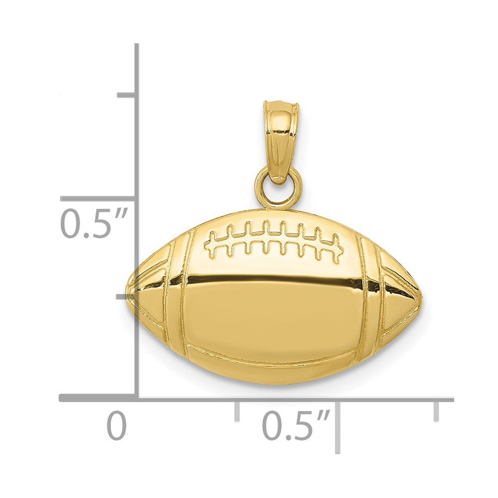 10k Football Pendant