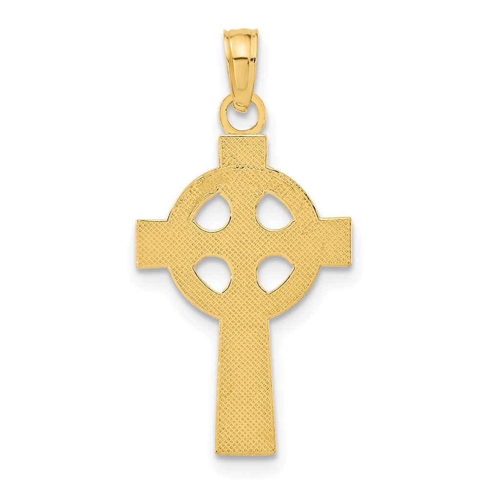 10k Celtic Cross w/Eternity Circle Pendant