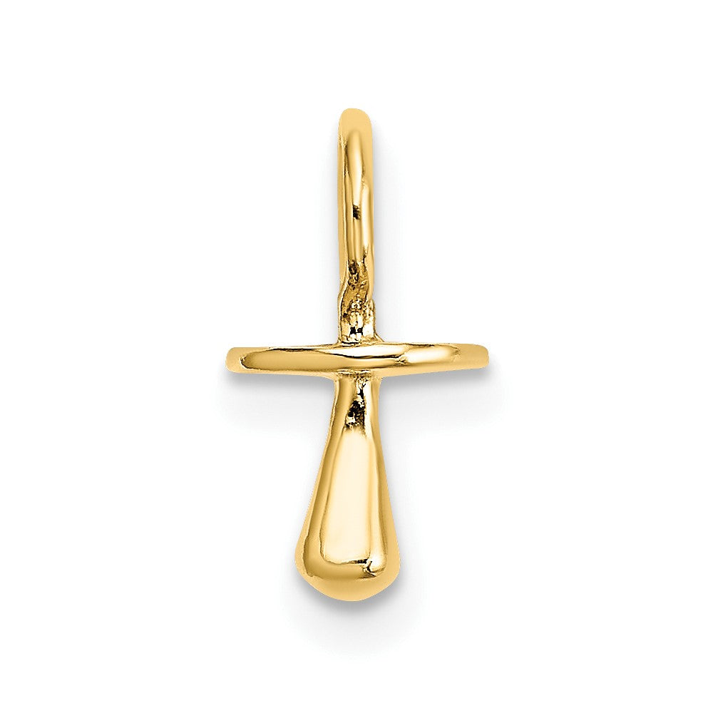10K Gold Polished 3-D Pacifier Charm