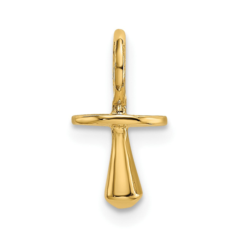 10K Gold Polished 3-D Pacifier Charm