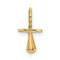 10K Gold Polished 3-D Pacifier Charm