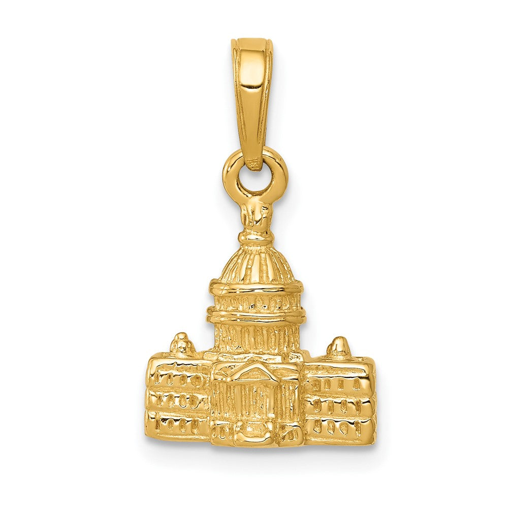 10k 3-D Washington D.C. Capitol Building Pendant