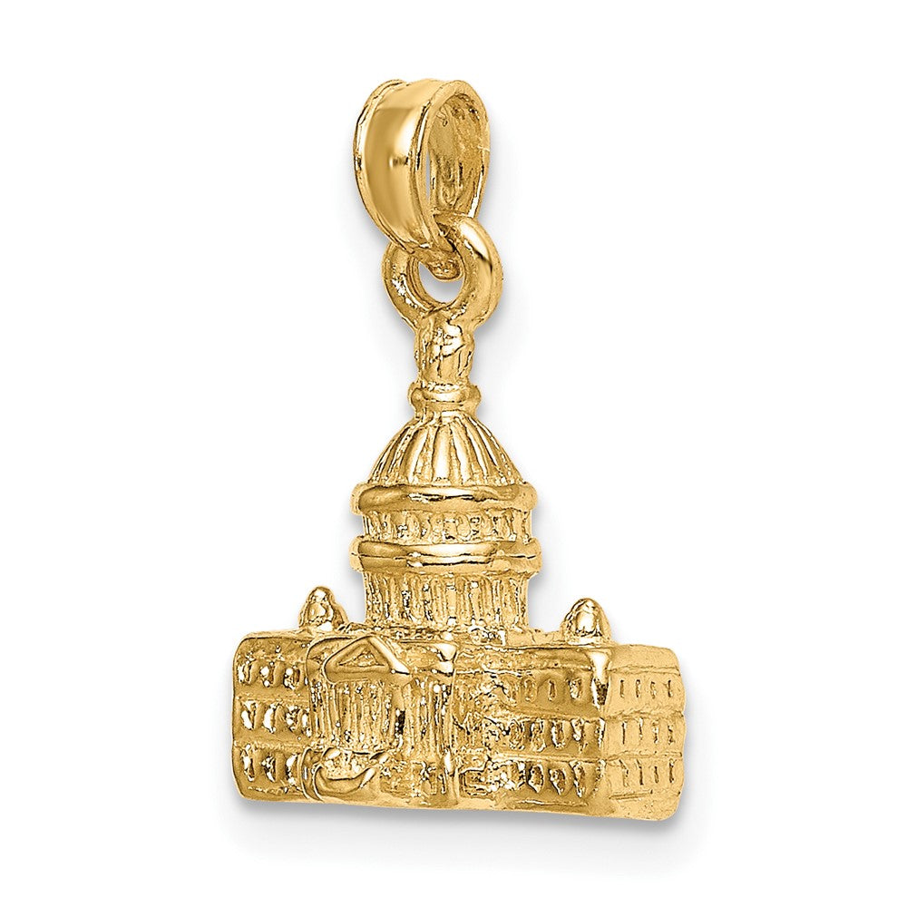 10k 3-D Washington D.C. Capitol Building Pendant