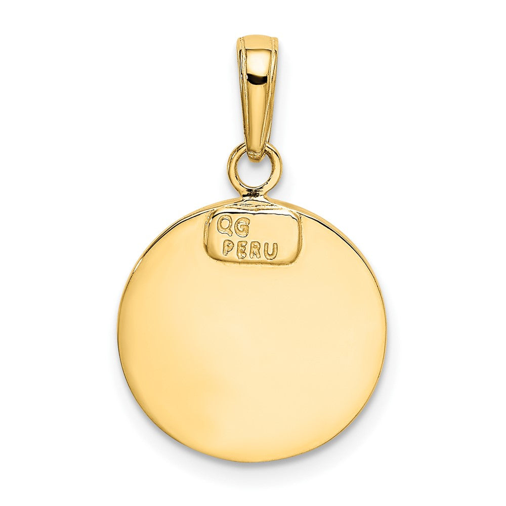 10k Saint Michael Medal Pendant