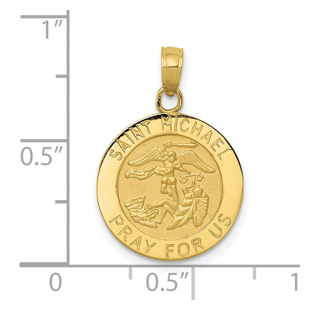 10k Saint Michael Medal Pendant