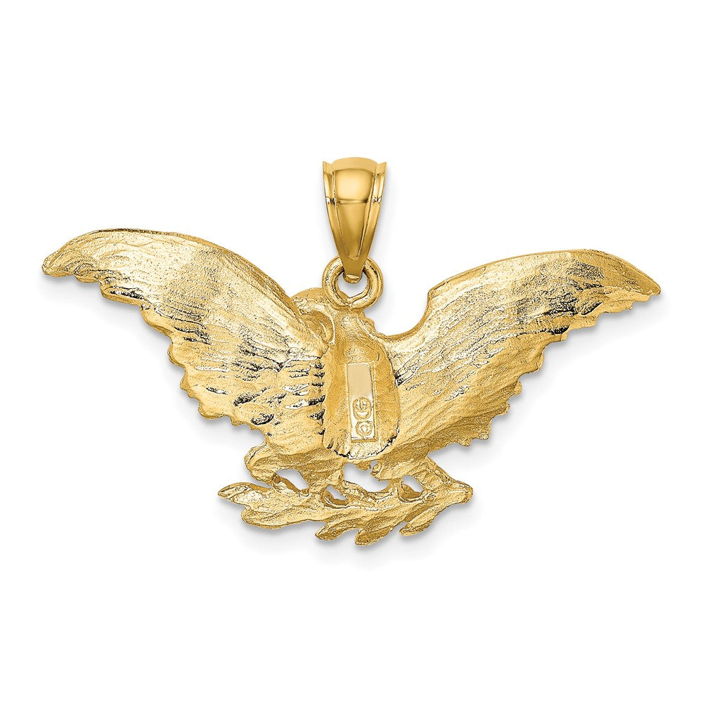 10K Eagle W/ Wings Spread Charm