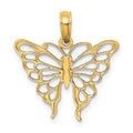 10K Butterfly Charm