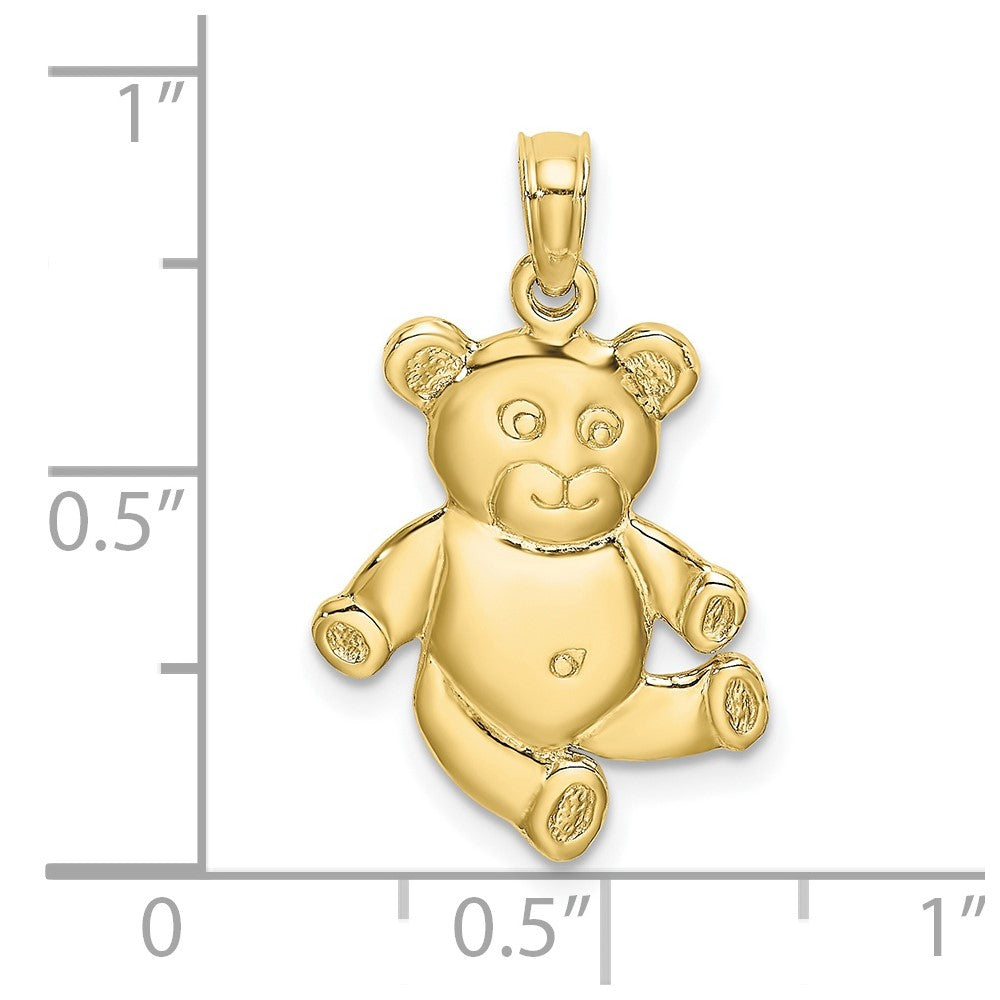 10k Reversible Teddy Bear Charm
