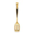 10K w/ Black Enamel 3-D Spatula Charm