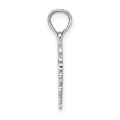 10K White Gold Heart w/ Lace Trim Charm