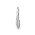 10K White Gold Floating Heart Charm