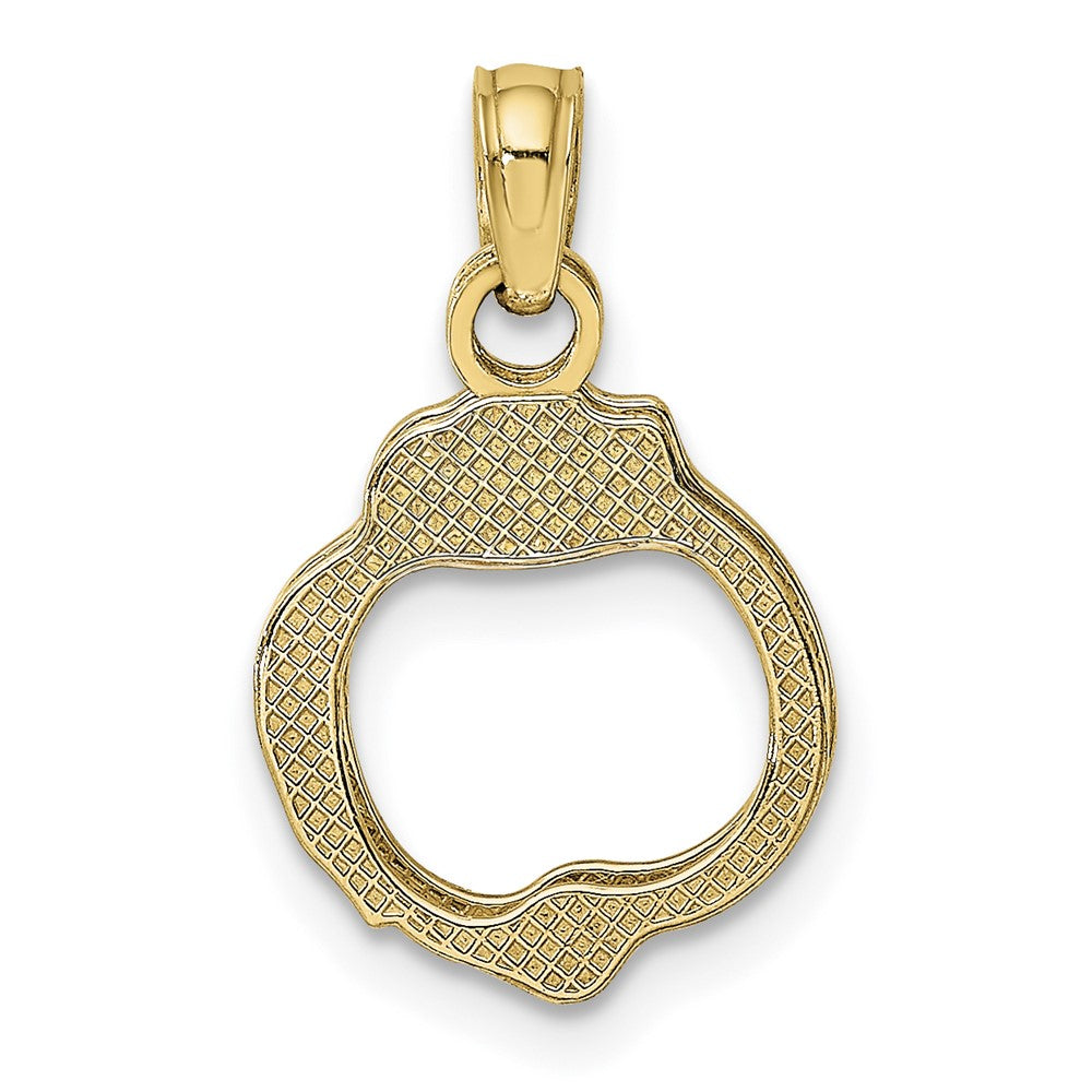 10K Moveable Handcuffs Charm