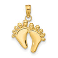 10K Double Feet Hang Ten Style Charm