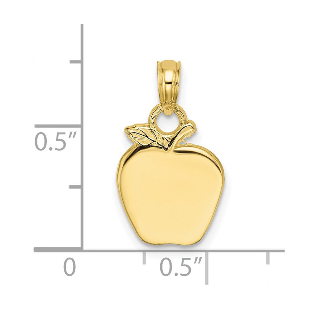 10K Polished Apple Charm