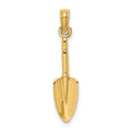 10K 3-D Trowel Garden Tool Charm