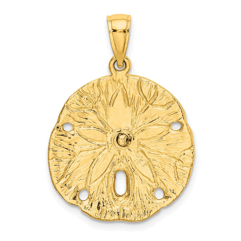 10K Sand Dollar w/ Starfish Charm