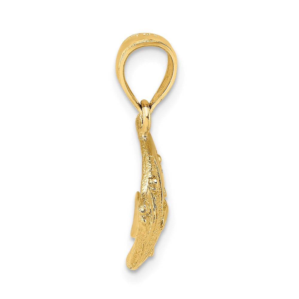 10k Polished Fish Charm