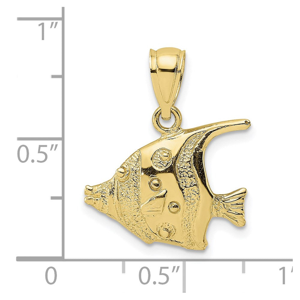 10k Polished Fish Charm