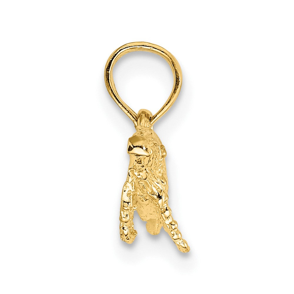 10K 2-D Whale Charm