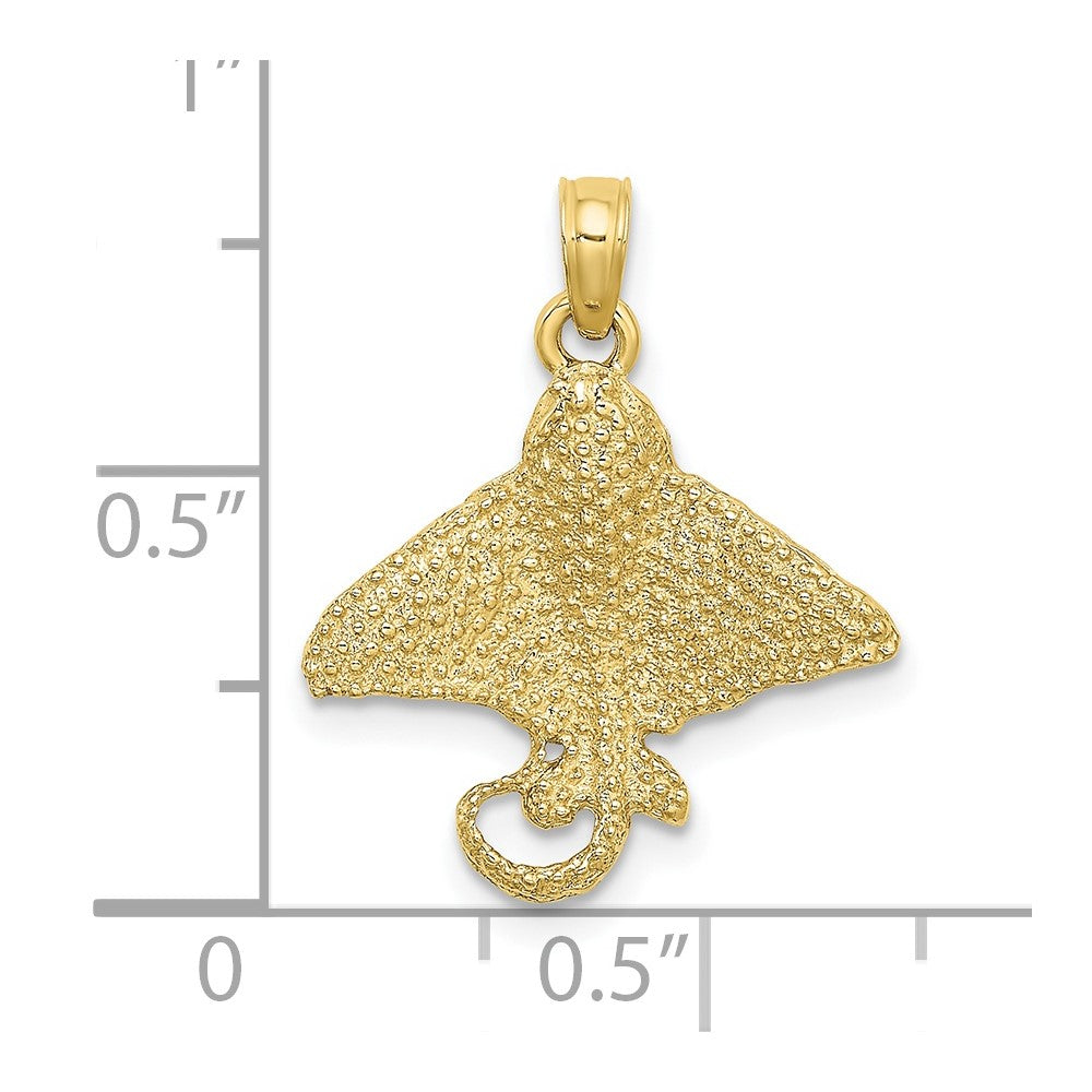 10K Textured Spotted Eagle Ray Charm