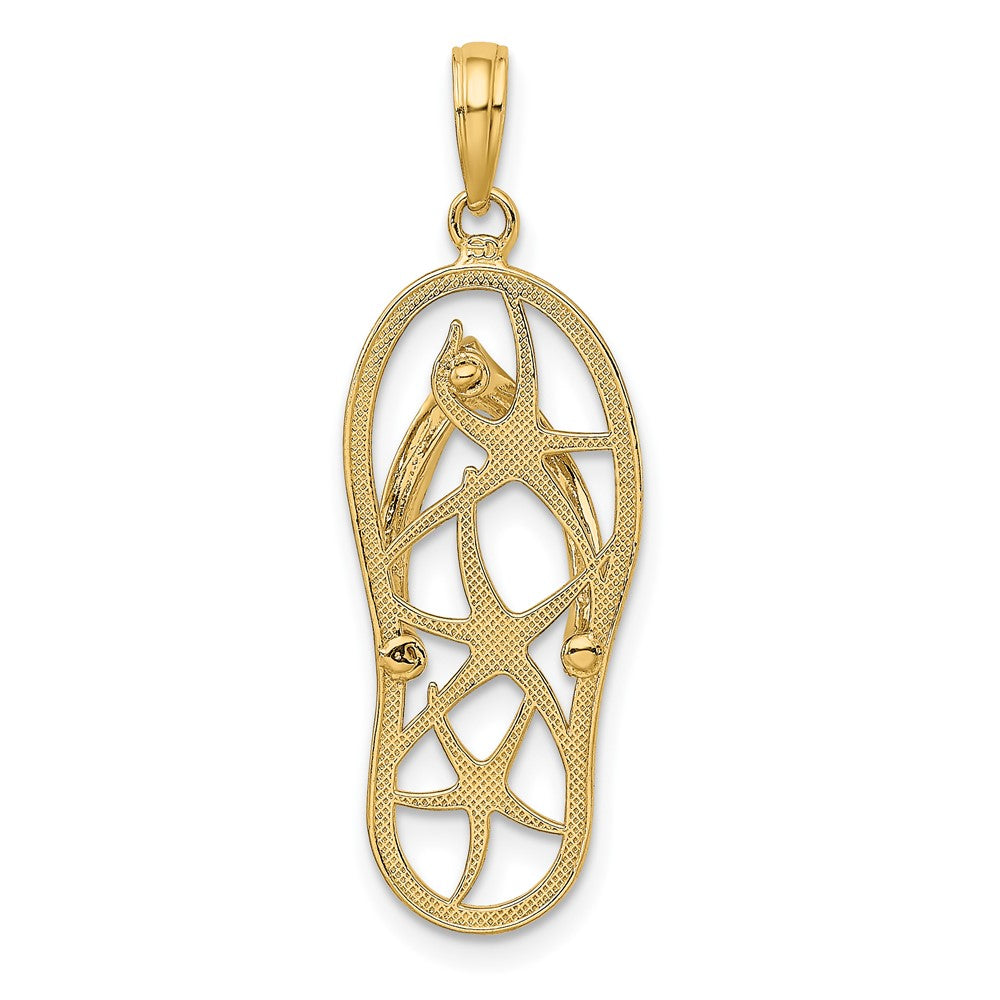 10K Multi Starfish Flip-Flop Charm